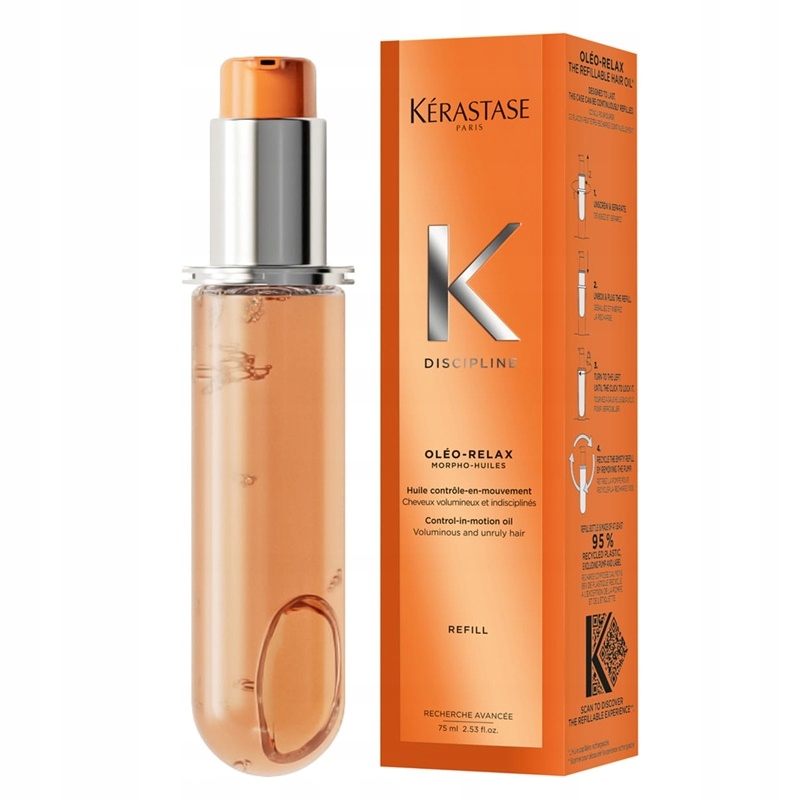 Kerastase Discipline wygładzający olejek do włosów wkład 75ml
