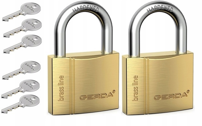 

Gerda 2 Kłódki Na 1 Klucz System Jednego Klucza 40