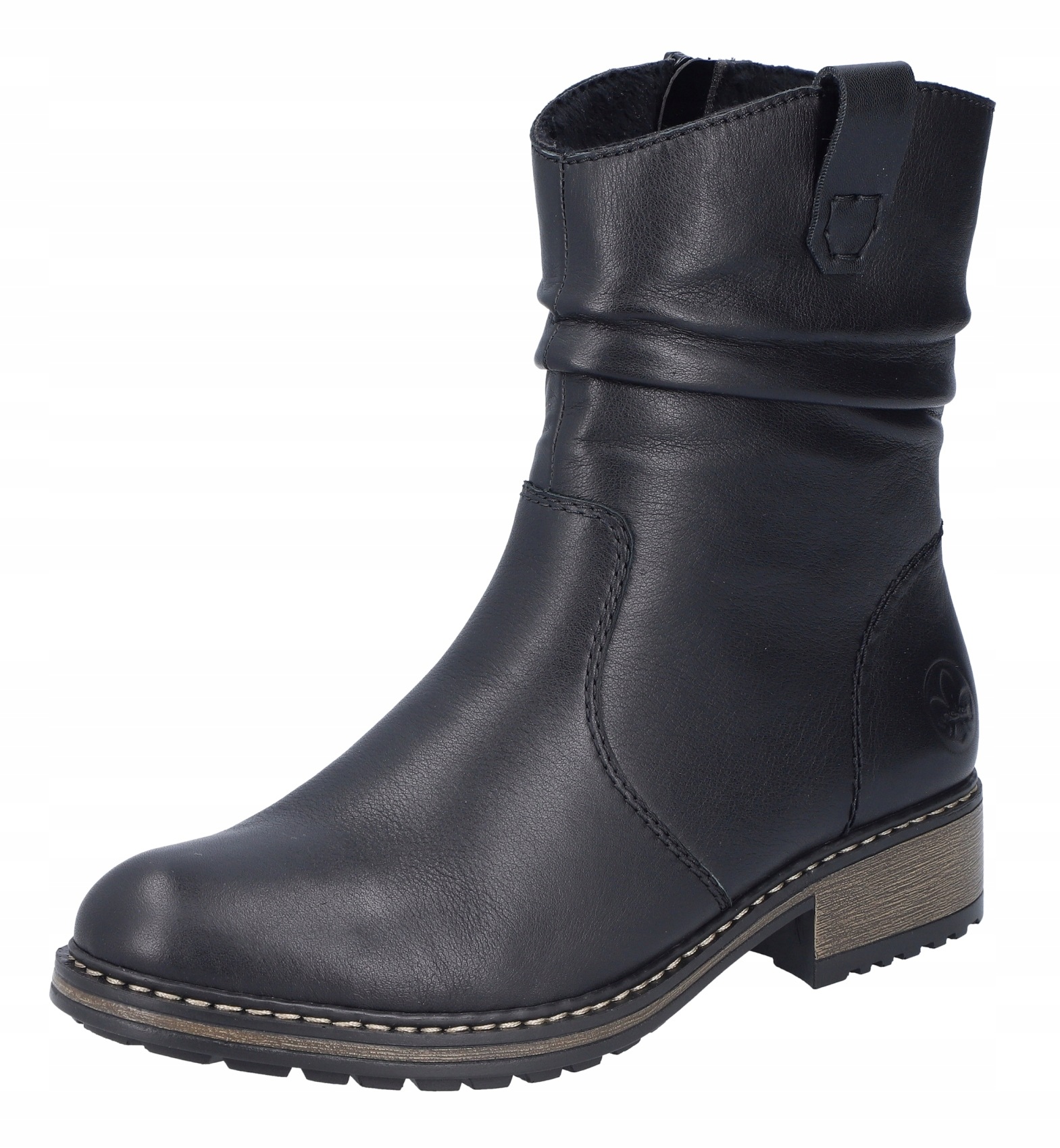 Rieker Z6883-00 vel.37 černé kožené klasické kotníkové boty