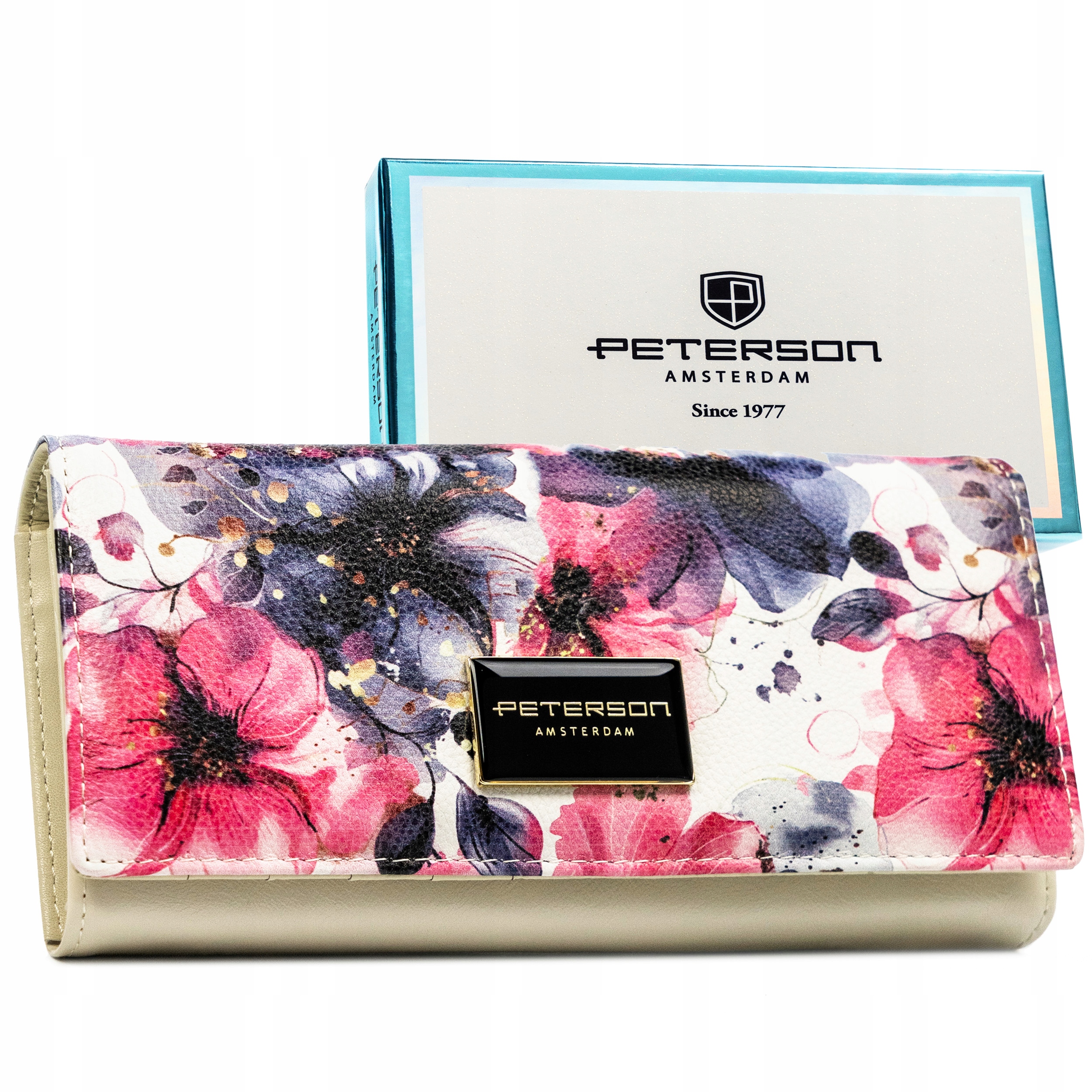 Damski portfel na karty Peterson pojemny Rfid ochrona