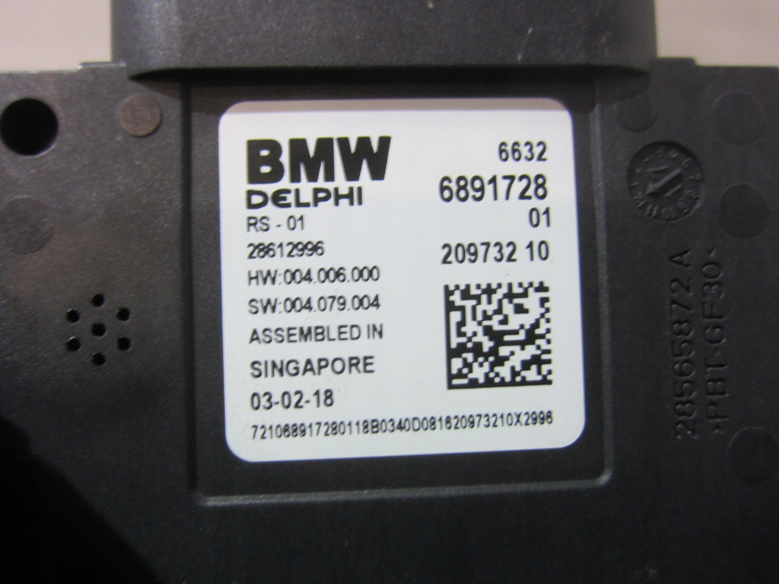 BMW X3 G01 sensor changes supports RUCHU RADAR ASYSTENT 66326891728 6891728
