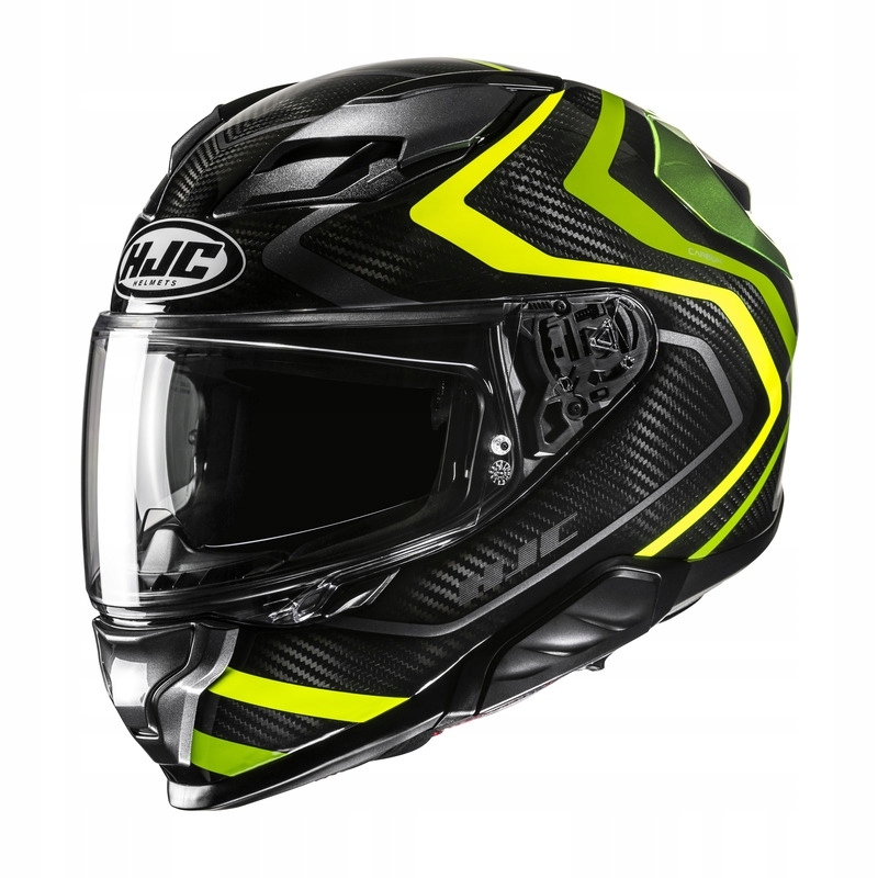 Motocyklová Prilba Hjc F71 Carbon Nevio Black Green (s)