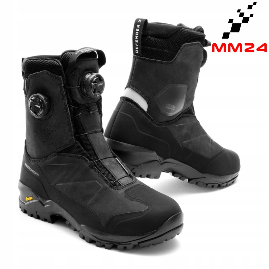 Motocyklové Topánky Rebelhorn Defender-x Turistická Kožená Systém Atop veľ.46