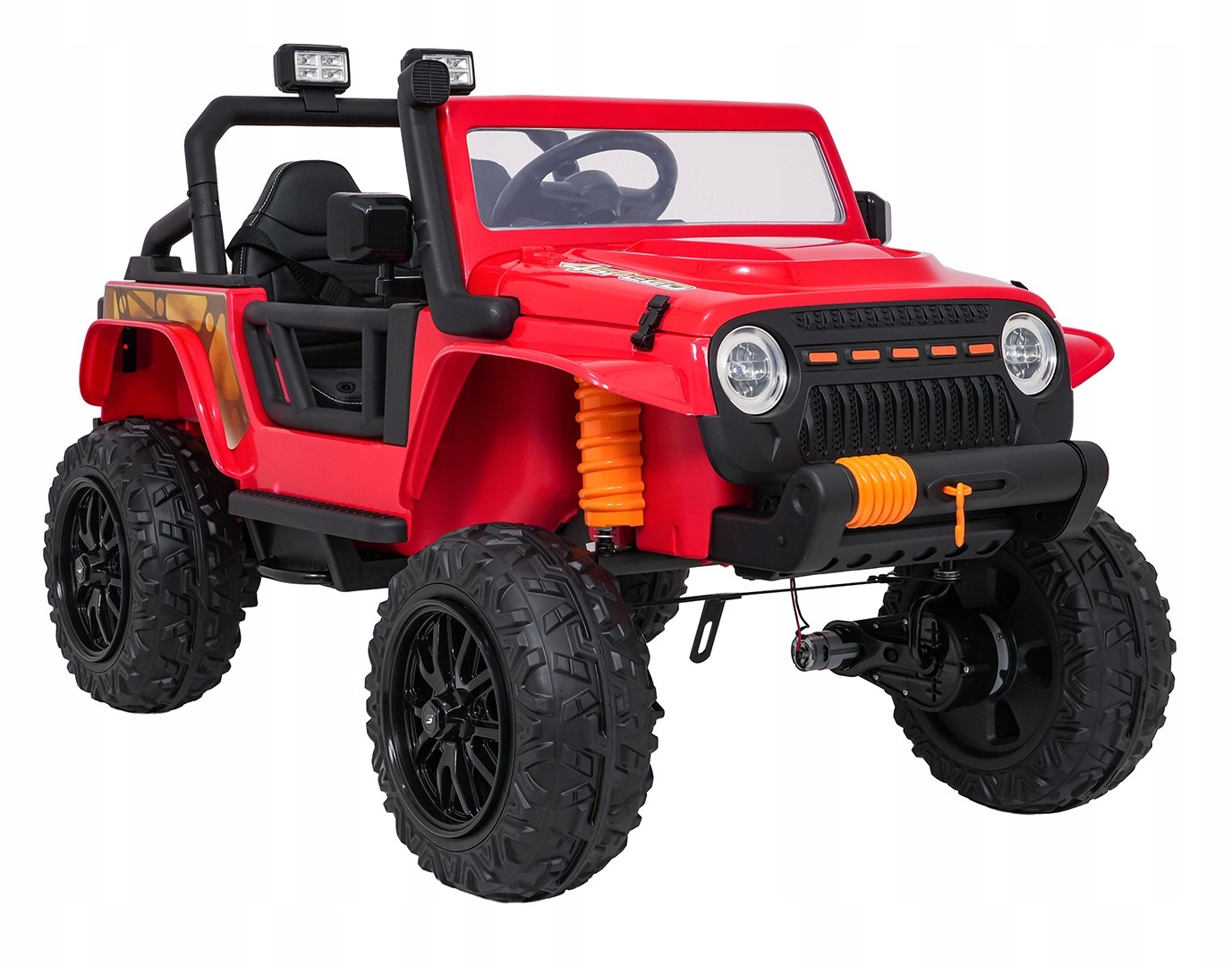 Auto Dla Dziecka na akumulator Jeep Monster 4x4 terenówka Tablica Imienna