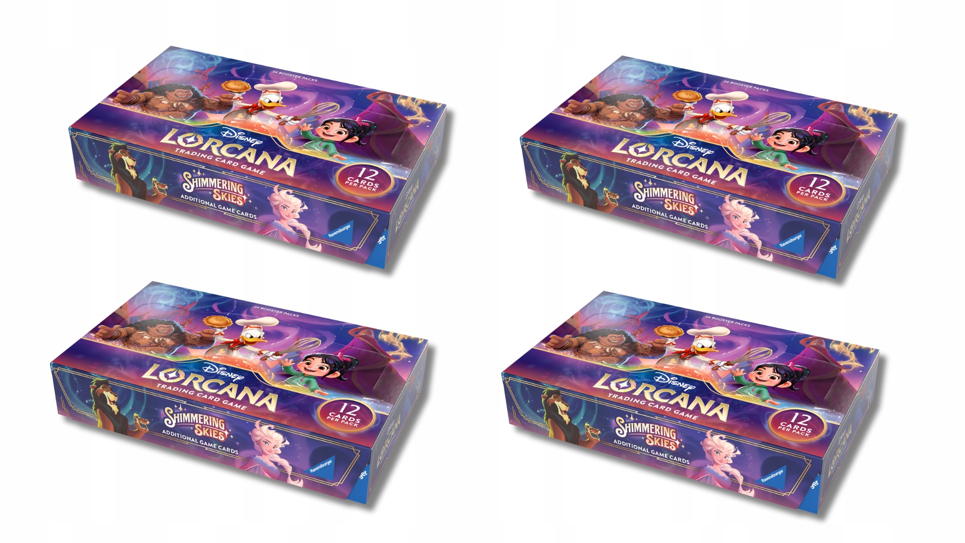 Disney Lorcana Shimmering Skies Booster Box Sealed Case (4 x Box)