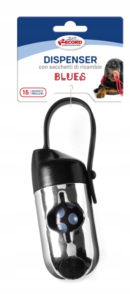 

Pojemnik na woreczki na odchody Blues Czarny