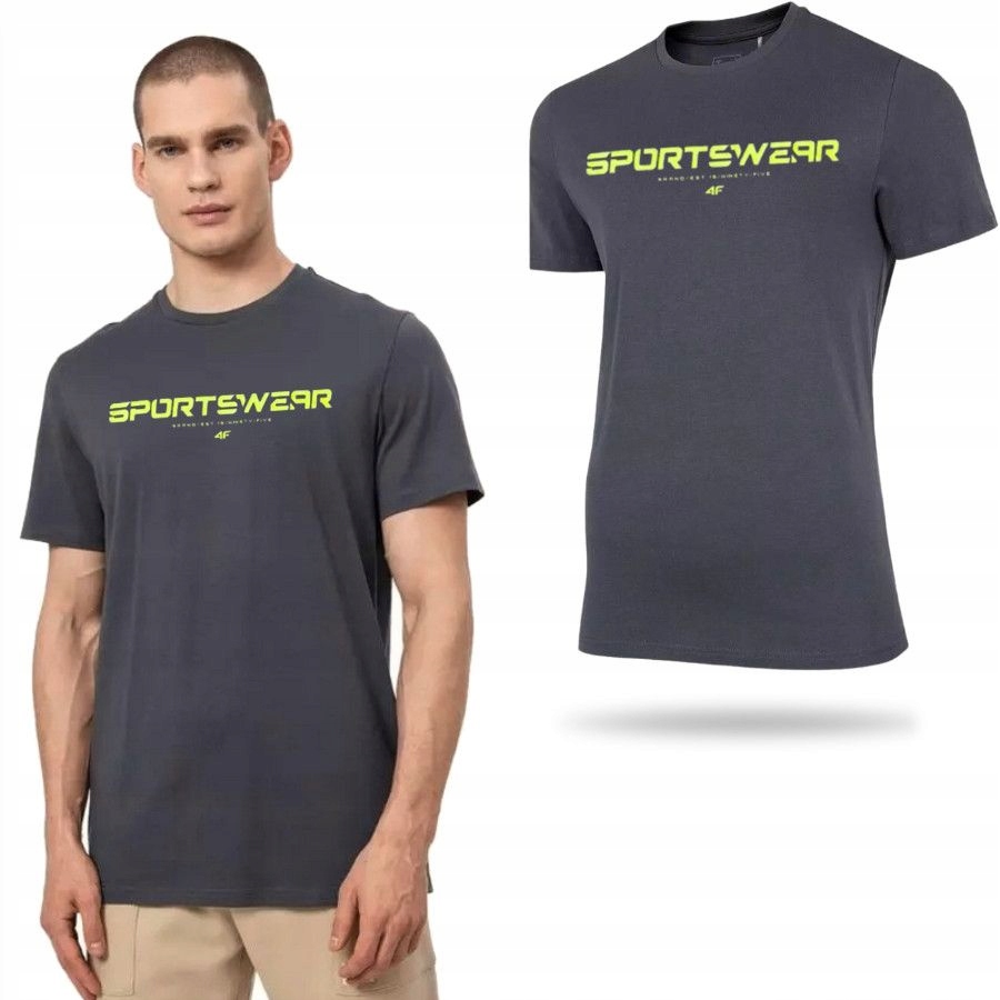KOSZULKA MĘSKA 4F T-SHIRT PODKOSZULEK BLUZKA SPORTOWA NA CO DZIEŃ
