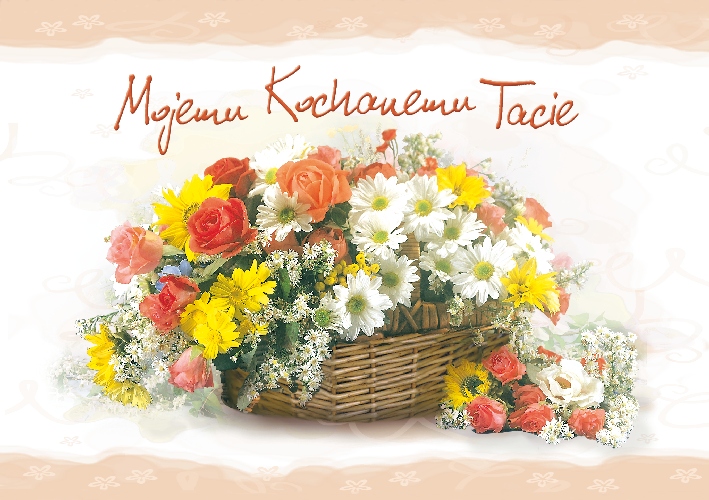 

Kartka dla Taty z życzeniami Prezent Laurka DMO8