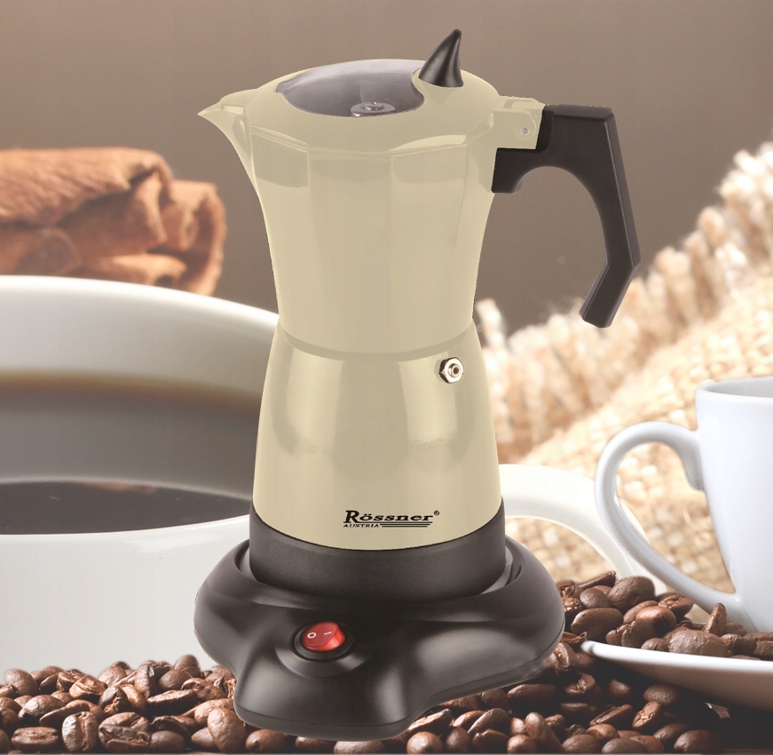 KAWIARKA ELEKTRYCZNA EKSPRES 300ml 6F KAWY ZAPARZA Marka Rossner Austria