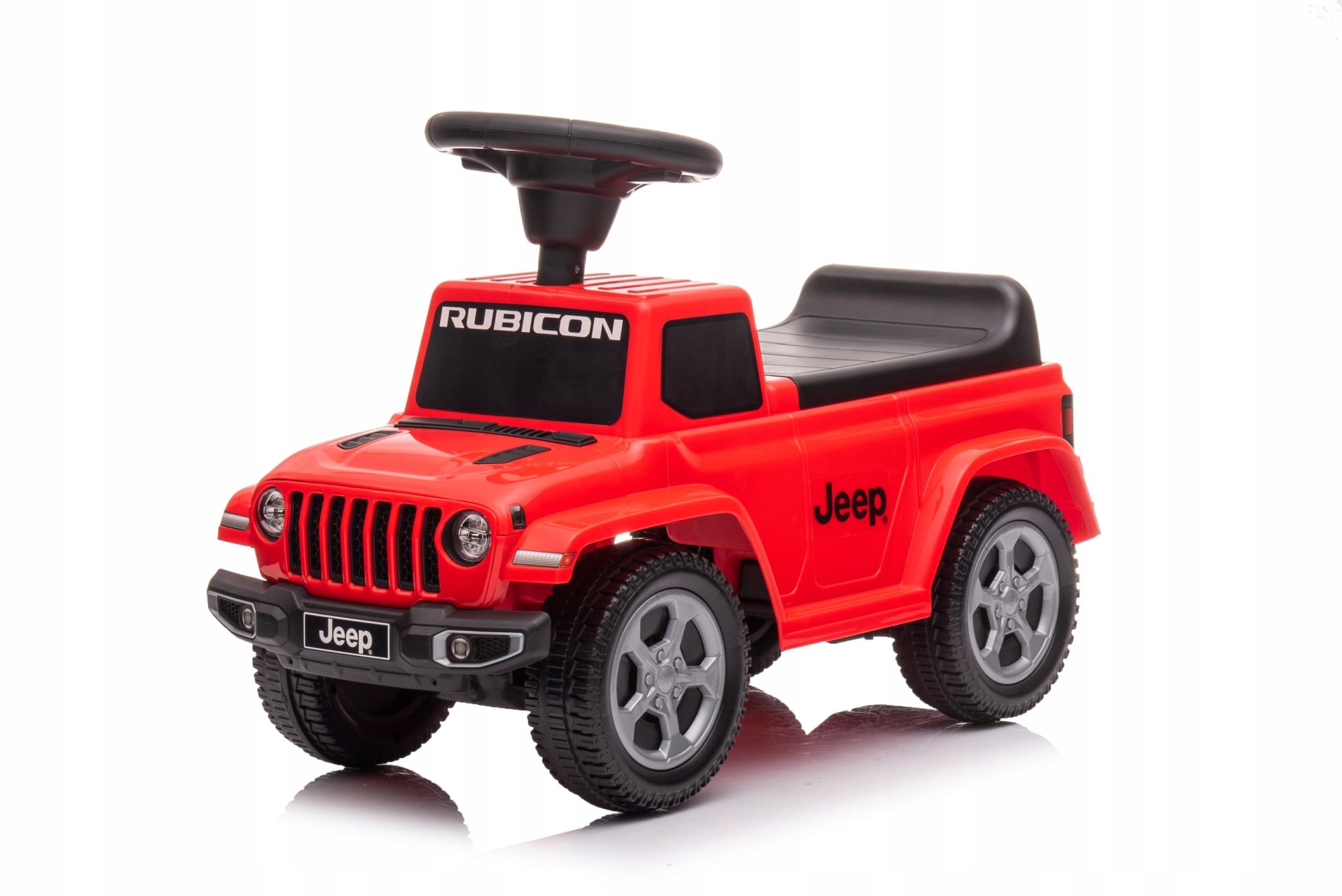 Jeździk odpychacz pchacz z dźwiękiem Jeep auto dla dziecka czerwony