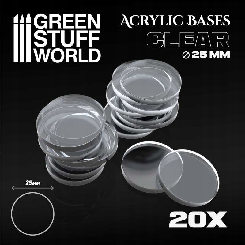 Gsw 9290 Acrylic Bases Round 25 mm Clear (podstawka)