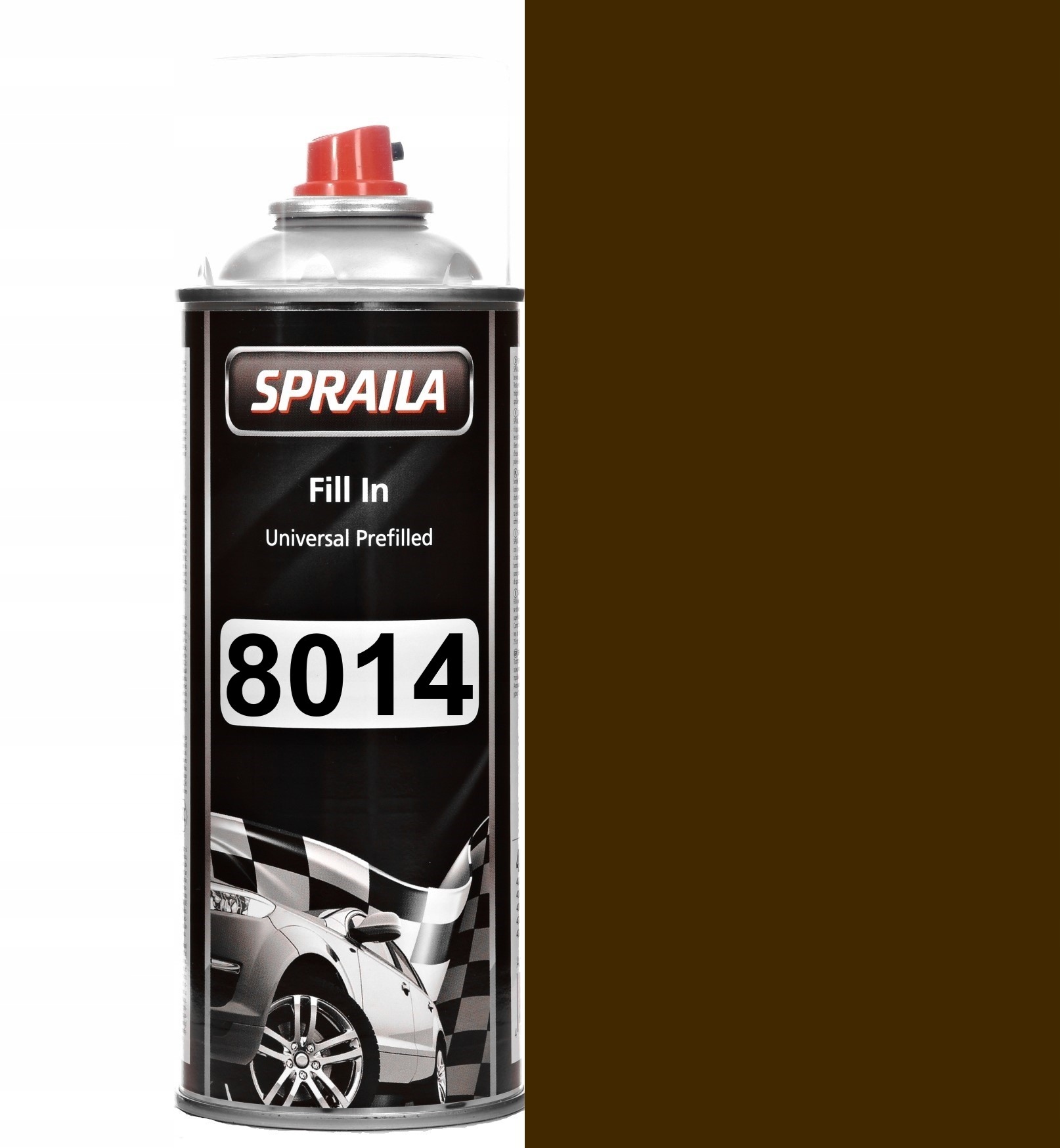 Lakier Akrylowy Ral 8014 Mat 5-16% Sepia Brązowy Farba Emalia Spray 400ML