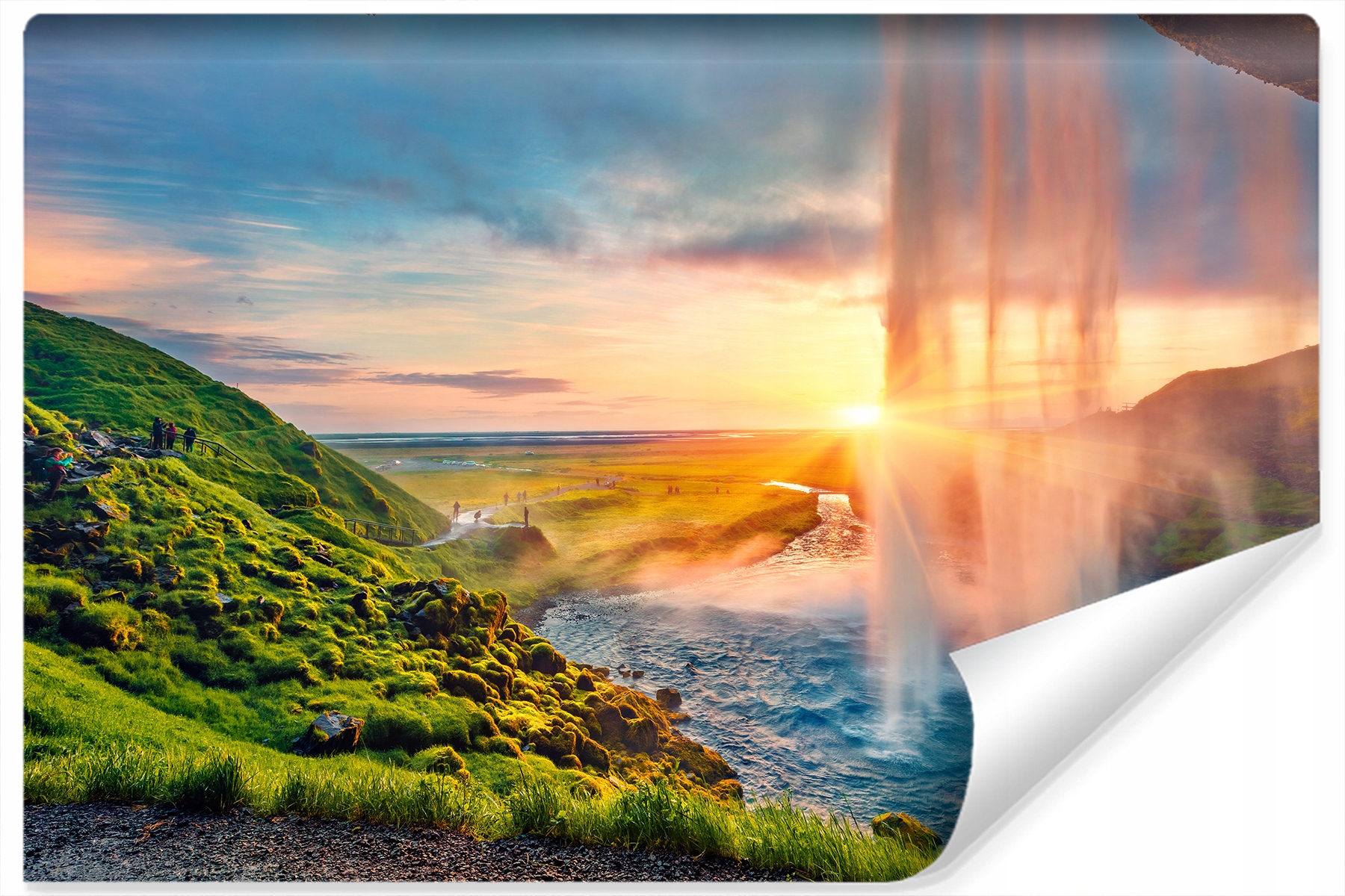Fototapeta Západ slunce Vodopád Dekor 3D 400x280