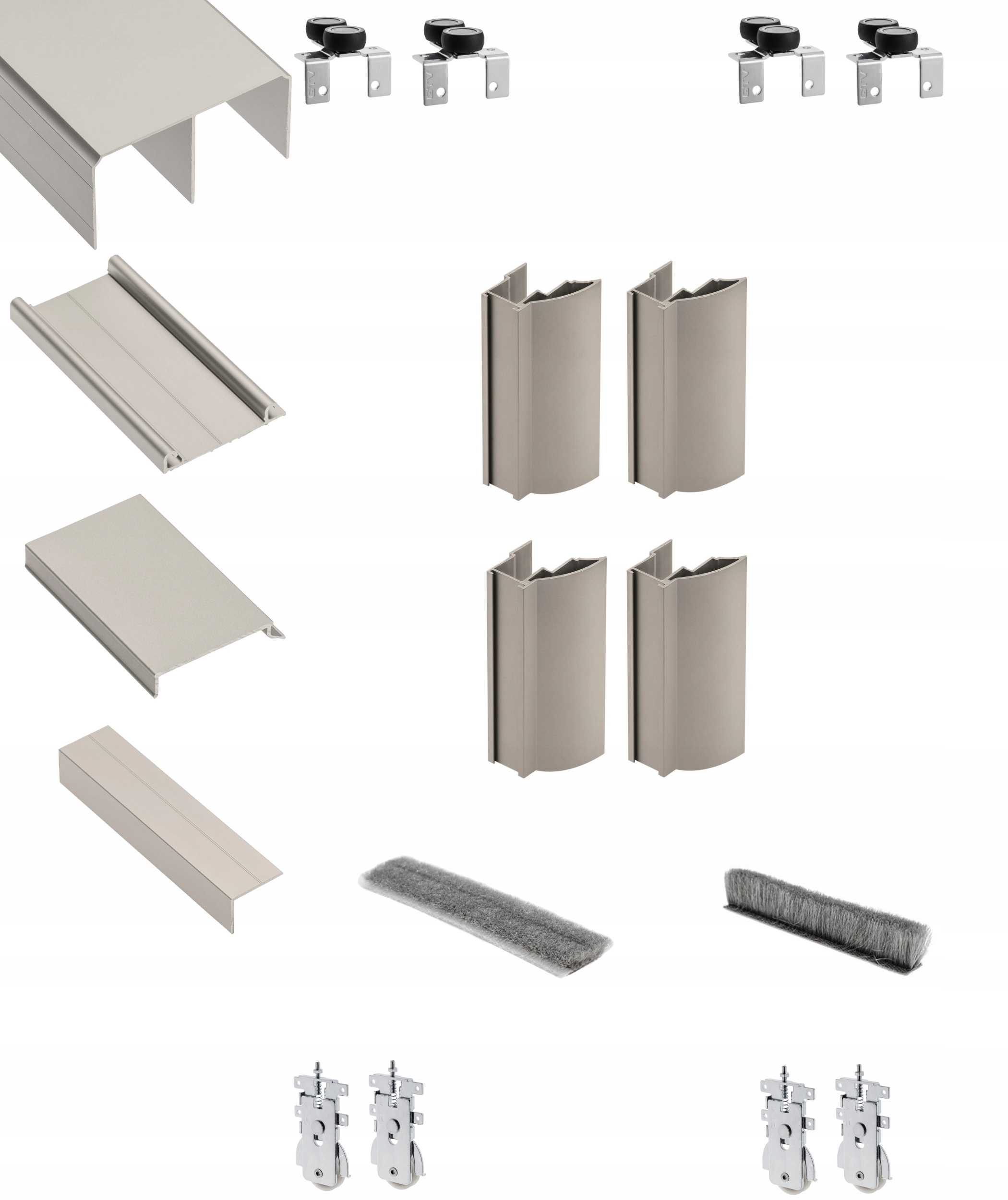 Zestaw okuć drzwi przesuwnych GTV Novo2 2,5m/2D