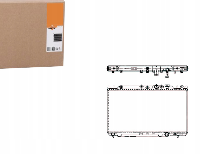 NRF CHŁODNICA MAZDA 626 2,0D 92-97 NRF