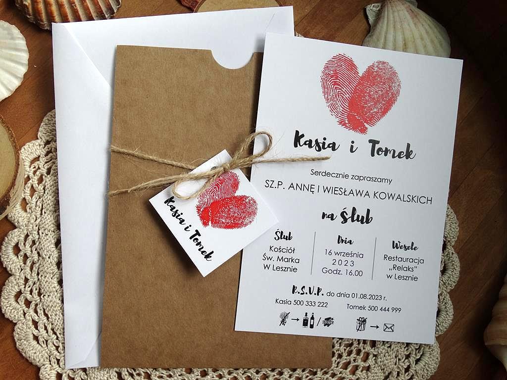 Zaproszenia na Ślub Ślubne Rustykalne Boho EKO Liczba sztuk 1 szt.