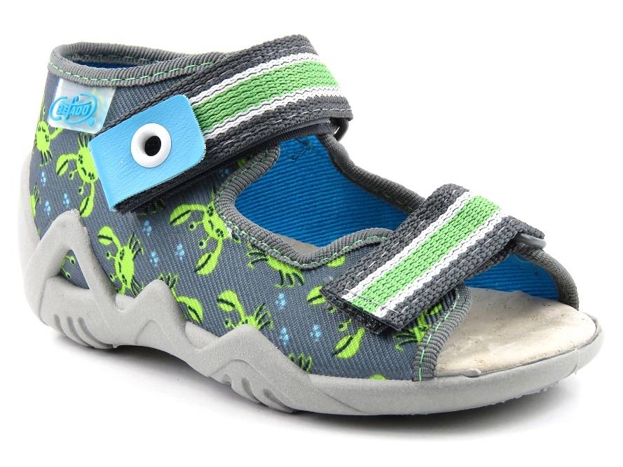 

Sandałki Dziecięce Befado 350P023 Kapcie Szary