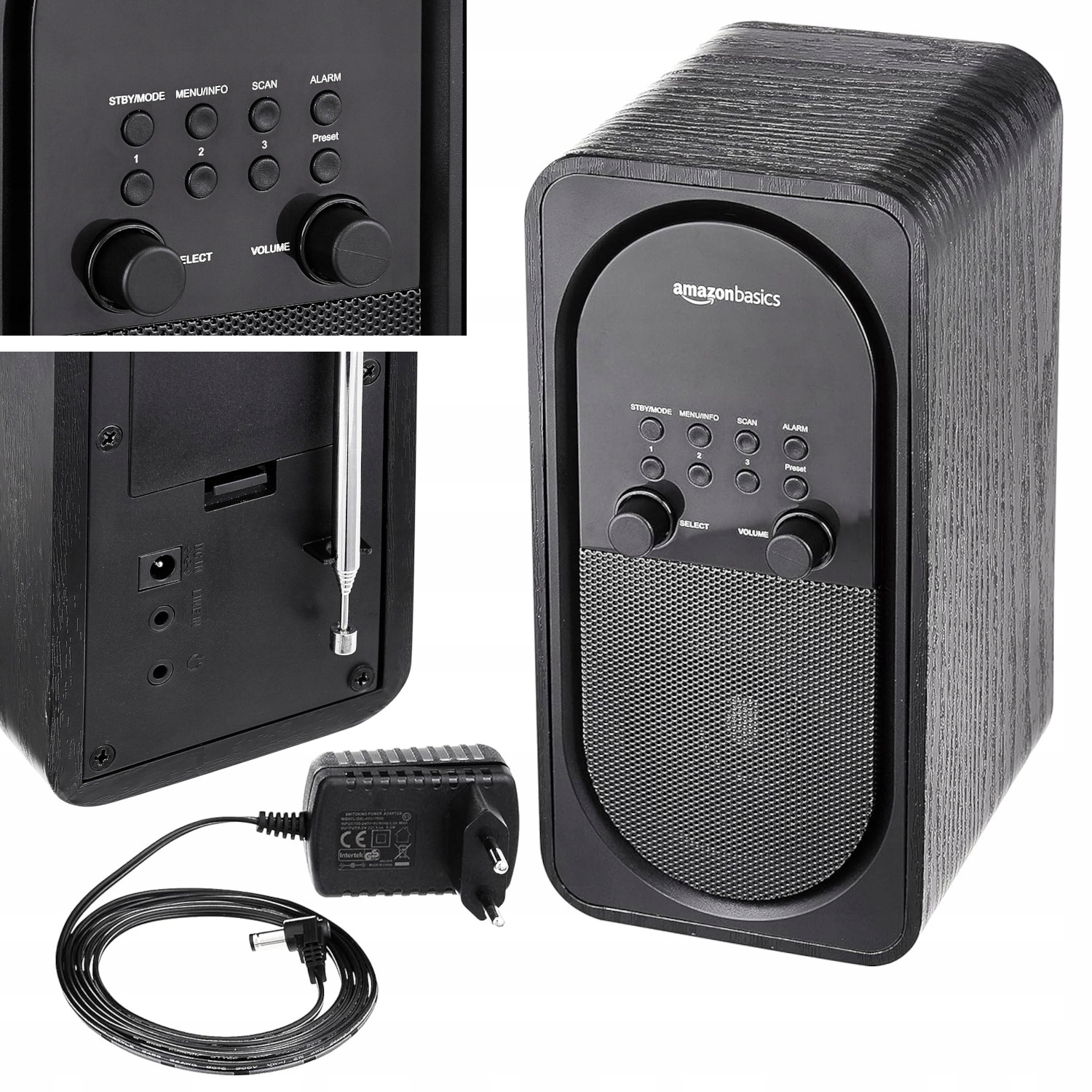 GŁOŚNIK RADIO Bluetooth AUX FM BEZPRZEWODOWY DAB+ Budzik PRZENOŚNY VINTAGE Stan opakowania oryginalne