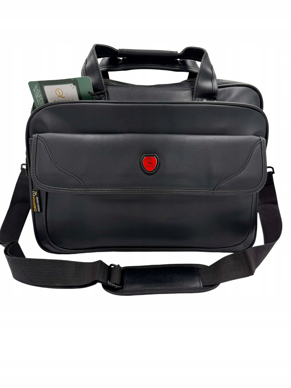 Pánská taška na notebook Omayge 40 cm černá eko kůže