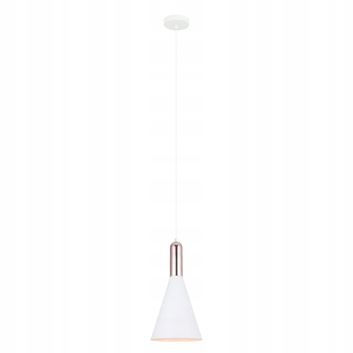 Italux Závěsná lampa Khaleo Bílá/Měděná, 112 cm, E27, IP20