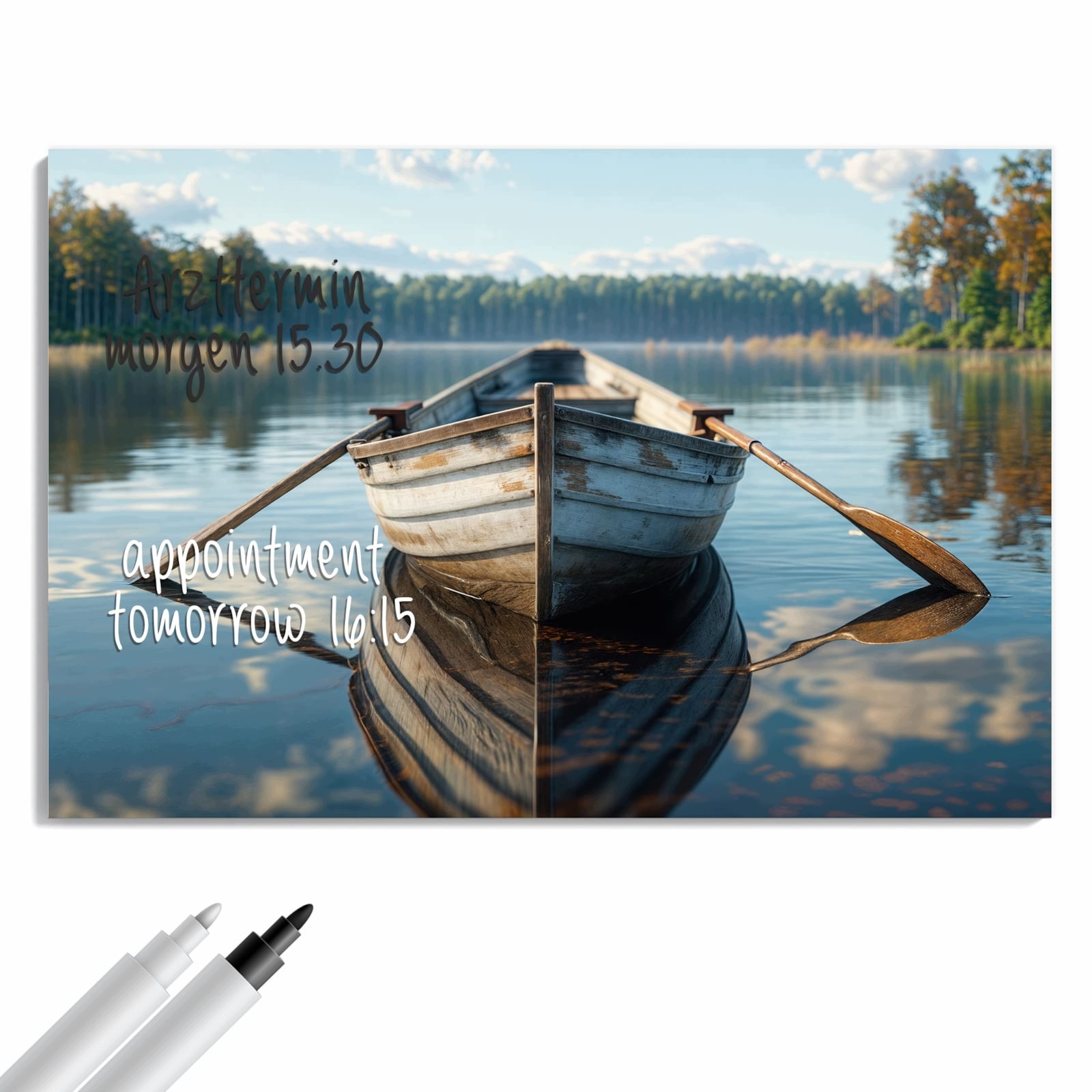 Magnetická tabule Loďka Jezero 90 × 60 cm