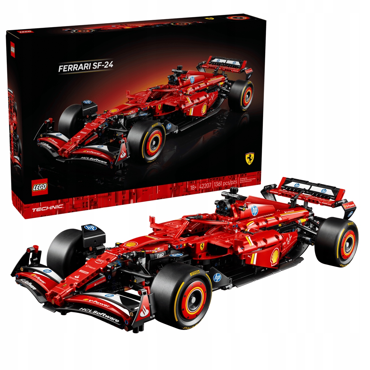 Lego Technic 42207 Formule F1 Ferrari SF24 1361el. Model 1:8