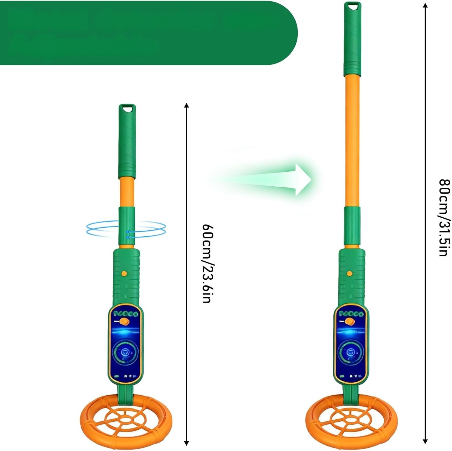2X Detektor Kovů Pro Děti S Alarmem A Led Světlem