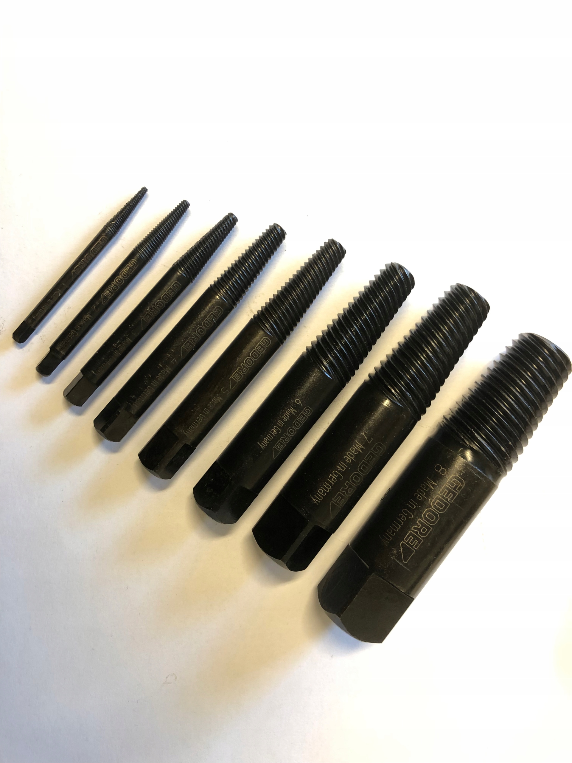 GEDORE Wykrętaki do urwanych śrub M3-M45 54 HRC Made in