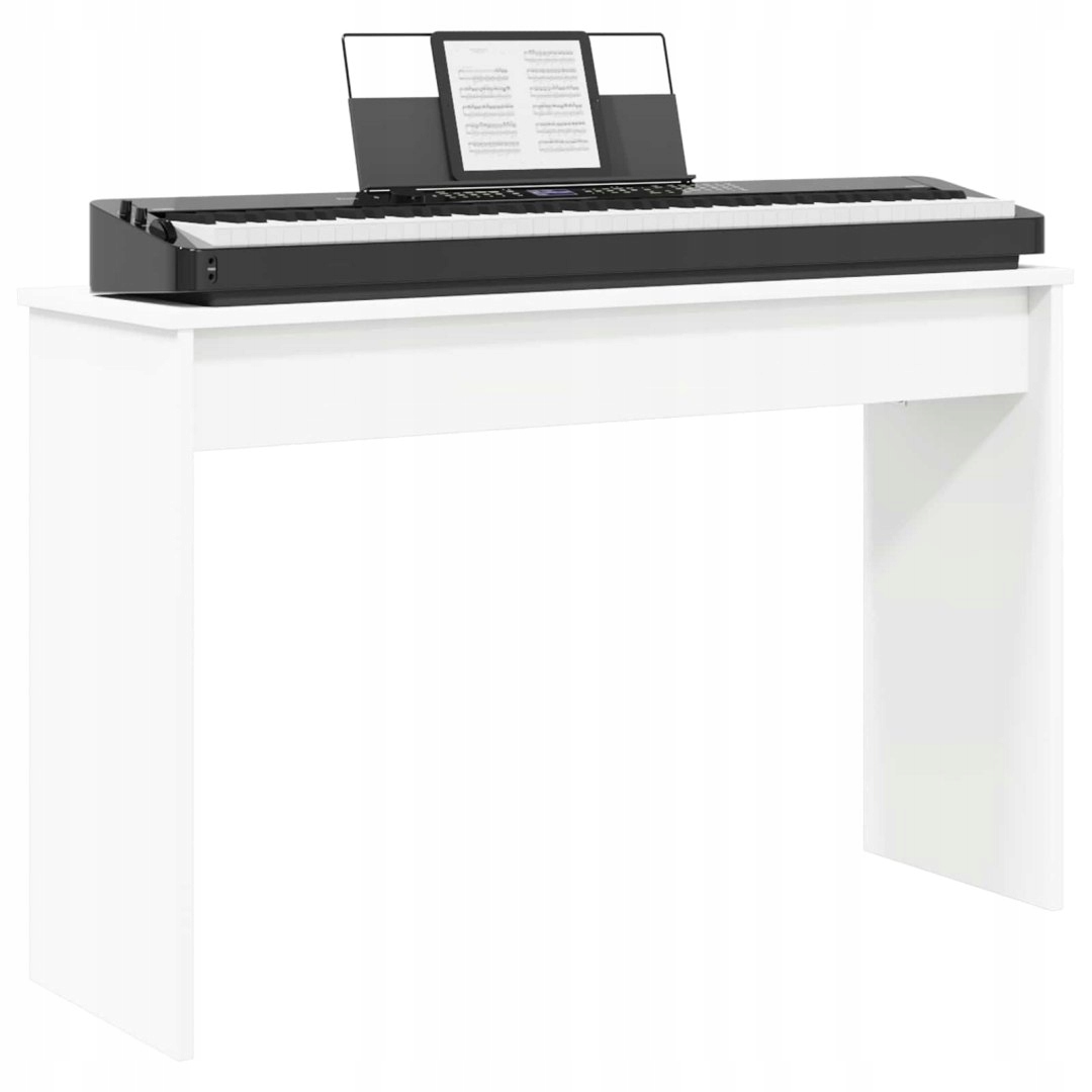 STOJAK NA KEYBOARD BIAŁY 100X32X64CM