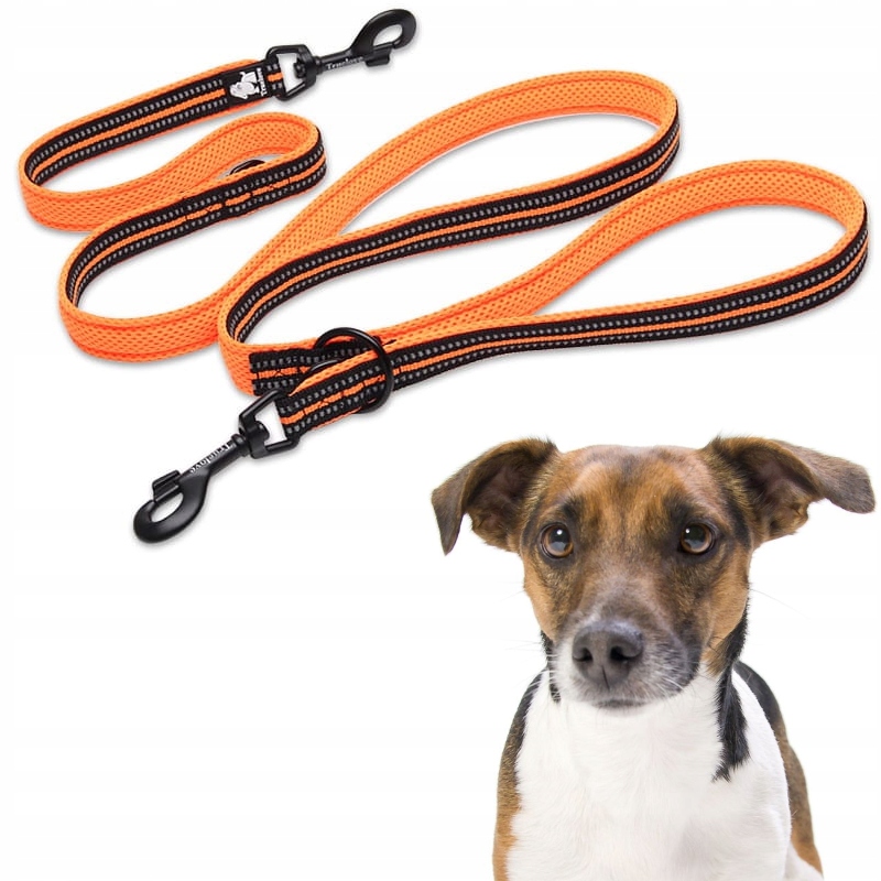 Levně Vodítko Pro Psa Přepínací Odrazka Truelove Active Pro+ 250 CM Oranžová S