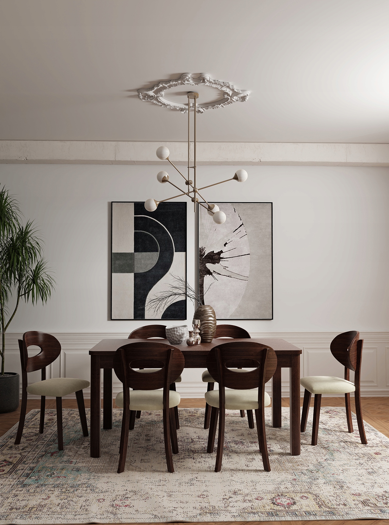 Stół nowoczesny craft złoty ,biały 140/180 Kod producenta 129970