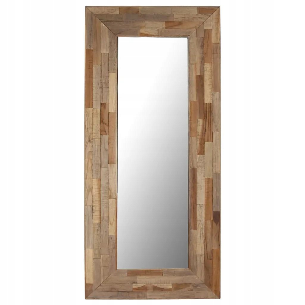 Kúpeľňové zrkadlo S Rámom z Dreva 50 x 110 cm