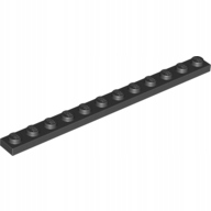 

Lego płytka 1x12 czarny 60479