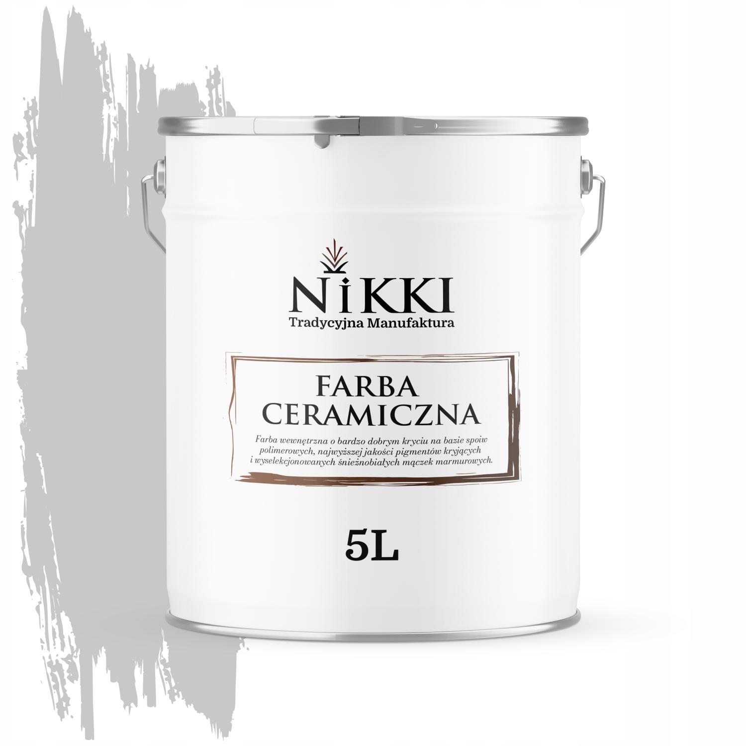 Keramická Stropná Farba Šedá Svetlá H1061 Hlboká Matná Na Steny 5 L