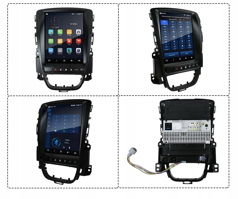 Radio 10' ANDROID 11 Opel Astra J GPS WiFi PL Radio informacja RDS pasmo AM pasmo FM