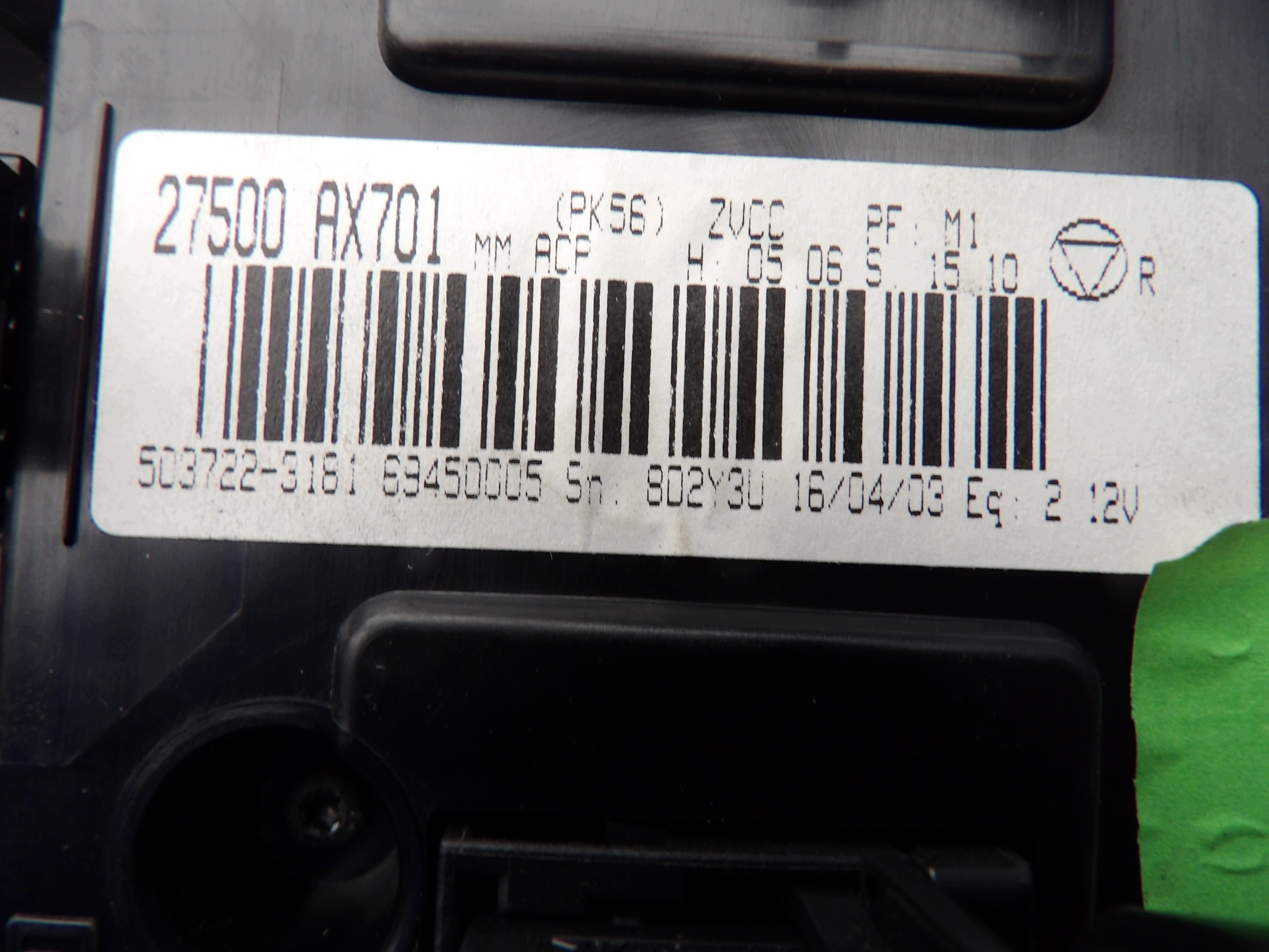NISSAN MICRA K12 Unite commande clima 27500AX701