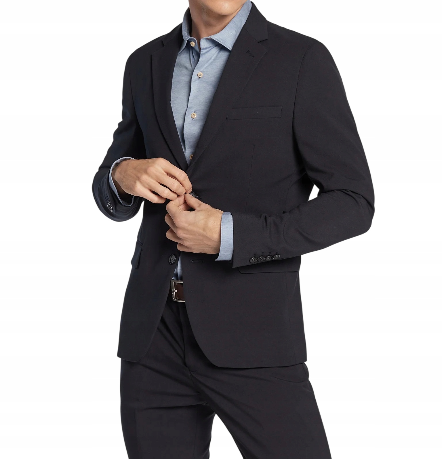 Lindbergh Oblek 30-61042XL Černý Slim Fit