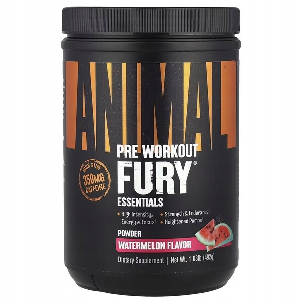 Universal Nutrition Animal Fury Watermelon prášek 480 g