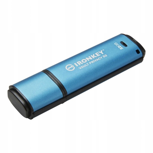 Pendrive Kingston IronKey Vault Privacy 50 32 Gb Usb 3.2 niebieski
