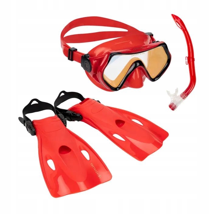 Zestaw do snorkelingu dziecięcy Aqualung czerwony
