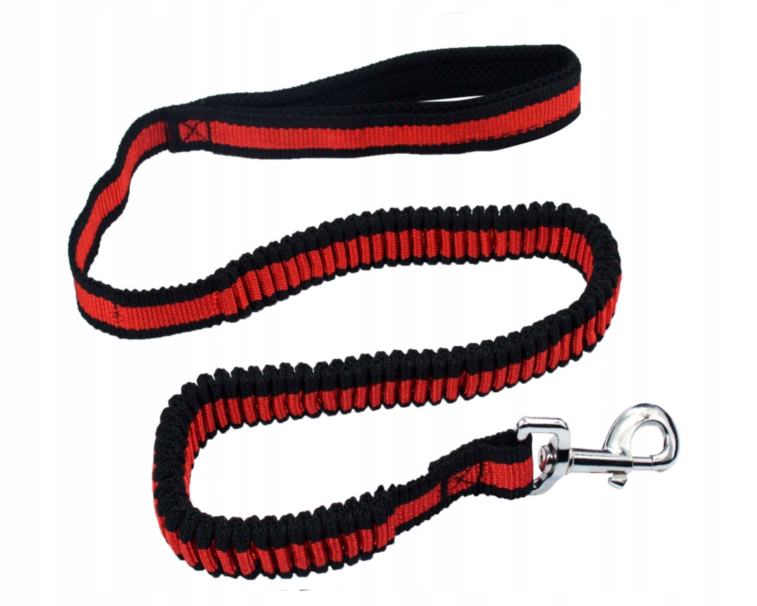 

Pet Nova smycz Bungee amortyzująca czerwona 25mm