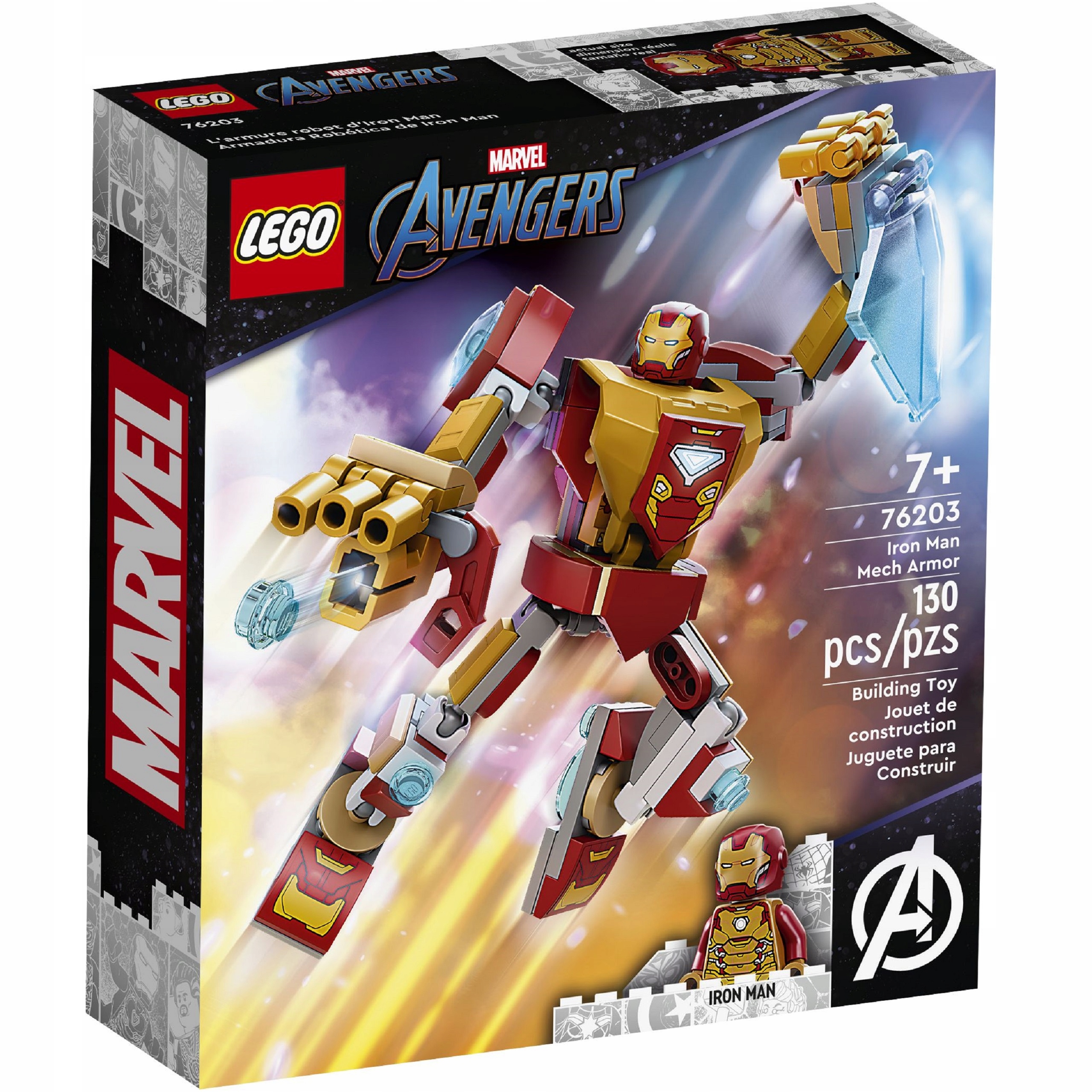 LEGO Marvel Super Heroes Mechaniczna zbroja Iron Mana 76203 EAN (GTIN) 5702017154190