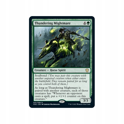 Mtg Thundering Mightmare (Rare)