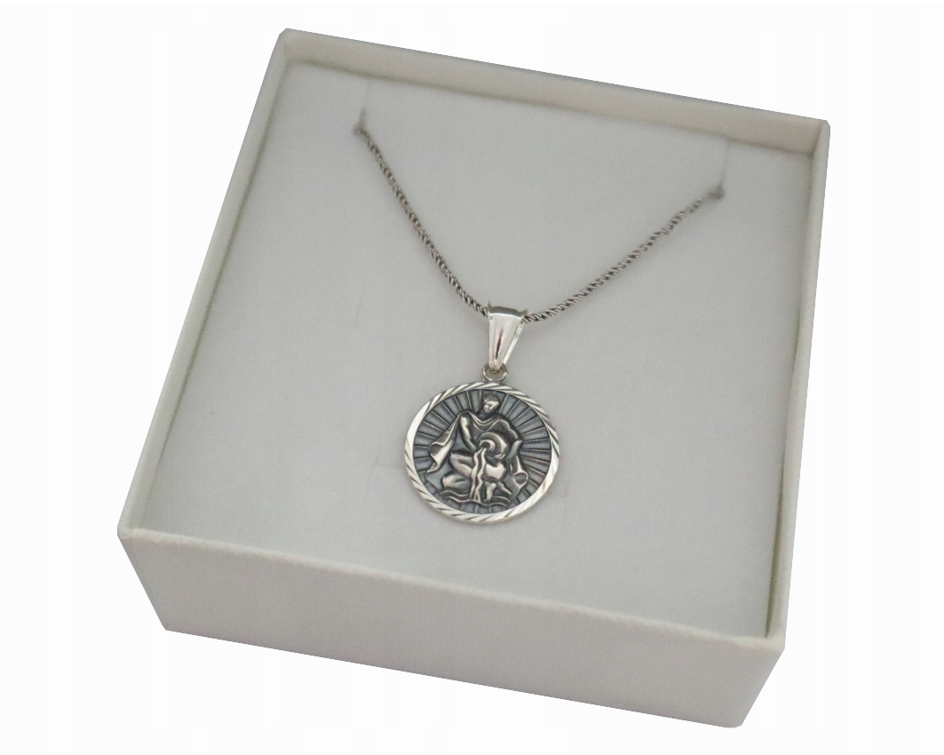 

Srebrny naszyjnik znak zodiaku Wodnik 925