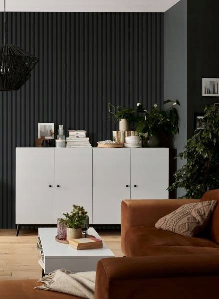 Panele ścienne Gotowe LAMELE Linerio L ANTRACYT Grubość 21 mm