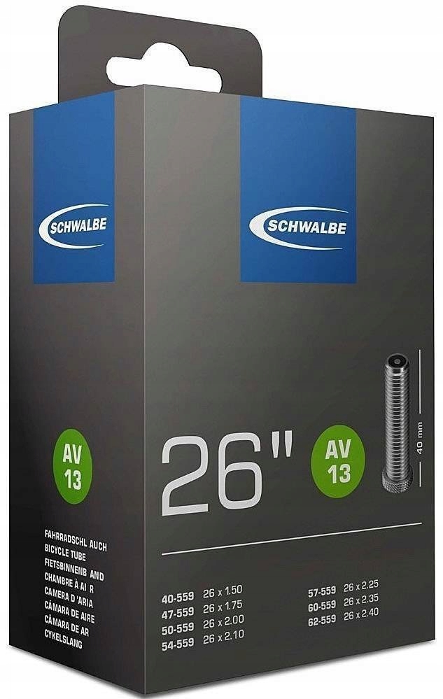 

Dętka Schwalbe26 x 1.50-2.50 40/62-559 Av 40mm