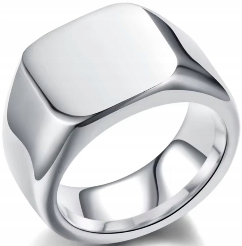 Stříbrný Pánský Prsten Elegantní Luxusní Leštěný do Zrcadlo Lesku Ocel Ocel