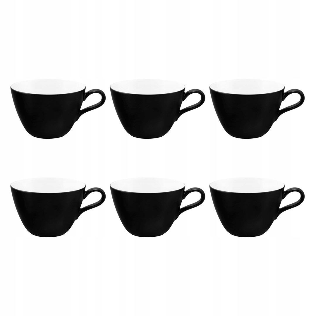 Seltmann Life Fashion Glamorous Black Zestaw 6 filiżanek do kawy 370 ml