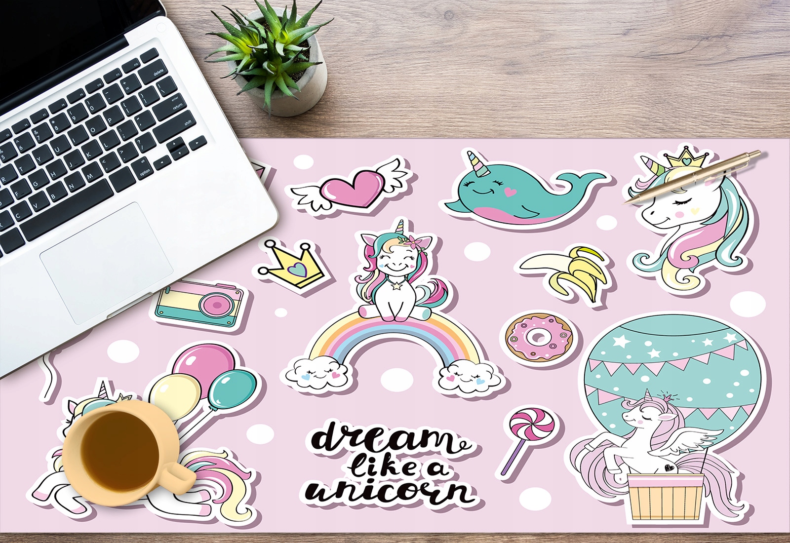 Mata ochronna na biurko 90x45 jednorożec Marka matoMAT