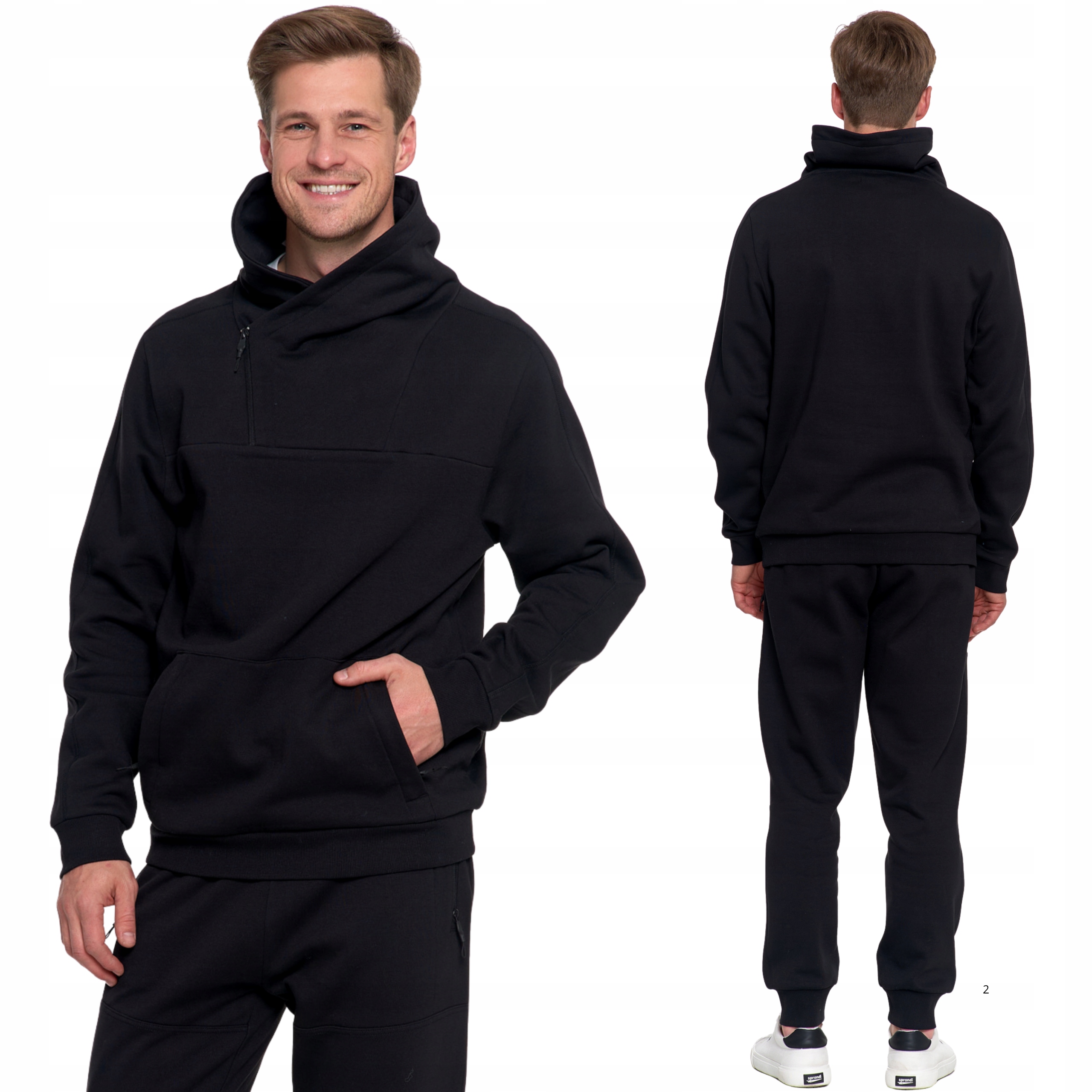 Sada pánských tepláků a Mikina s vysokým stojáčkem Bavlna Moraj 2XL